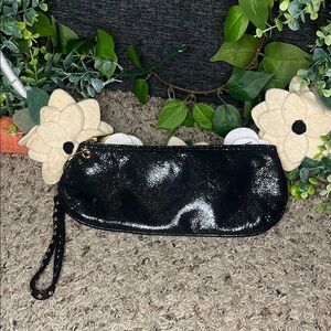 Kate Landry- Elegant Black Clutch Bag